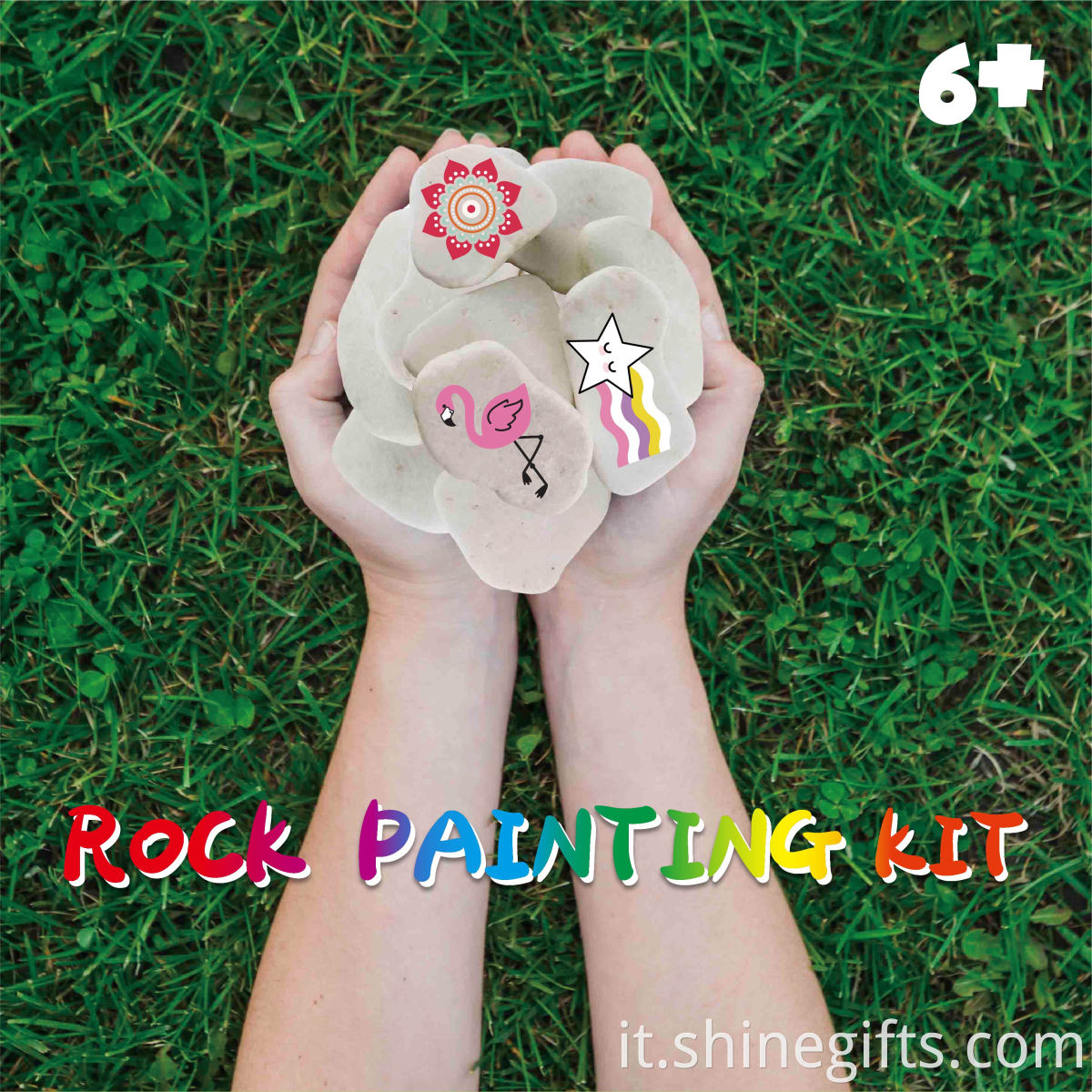 Hot Seller DIY Paint Drawing Art Fun Painting Activity Kit Rock Painting Kit for Kids